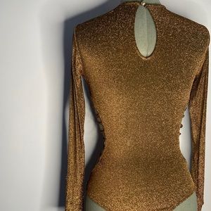 Gold fashion nova bodysuit